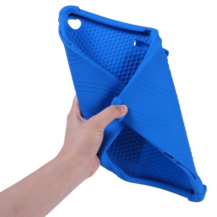 Защитный чехол Deexe Silicone Kickstand для OnePlus Pad Go 2 - Dark Blue: фото 10 из 11