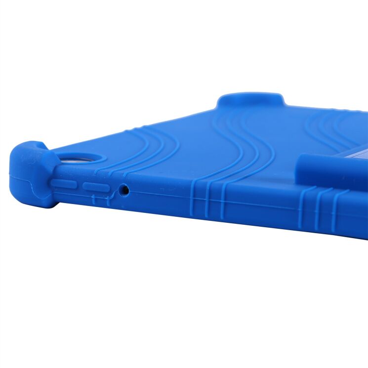 Защитный чехол Deexe Silicone Kickstand для OnePlus Pad Go 2 - Dark Blue: фото 7 из 11