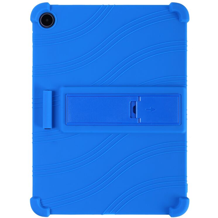 Защитный чехол Deexe Silicone Kickstand для OnePlus Pad Go 2 - Dark Blue: фото 6 из 11