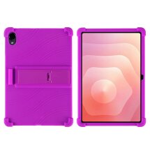 Защитный чехол Deexe Silicone Kickstand для Samsung Galaxy Tab S12 Plus - Purple: фото 1 из 7