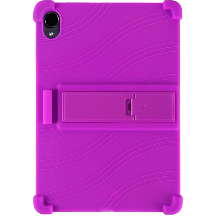 Защитный чехол Deexe Silicone Kickstand для Samsung Galaxy Tab S12 Plus - Purple: фото 3 из 7