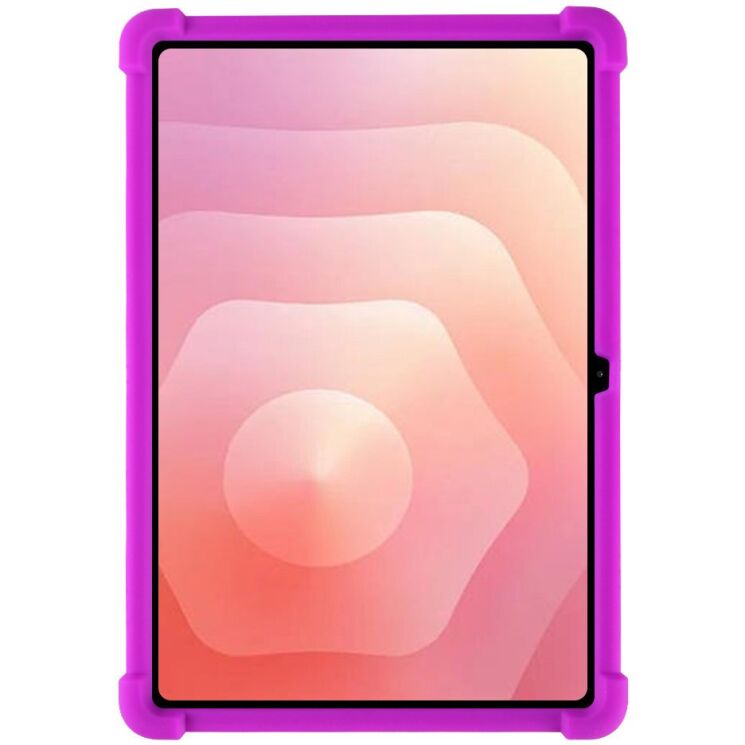 Защитный чехол Deexe Silicone Kickstand для Samsung Galaxy Tab S12 Plus - Purple: фото 2 из 7