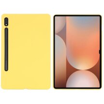 Захисний чохол Deexe Silicone Shell для Samsung Galaxy Tab S10 Ultra - Yellow: фото 1 з 8