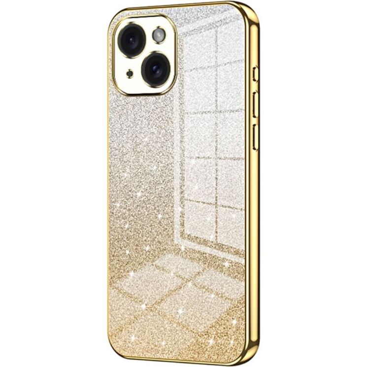 Защитный чехол Deexe Sparkles Cover для Apple iPhone 15 - Gold: фото 1 из 7