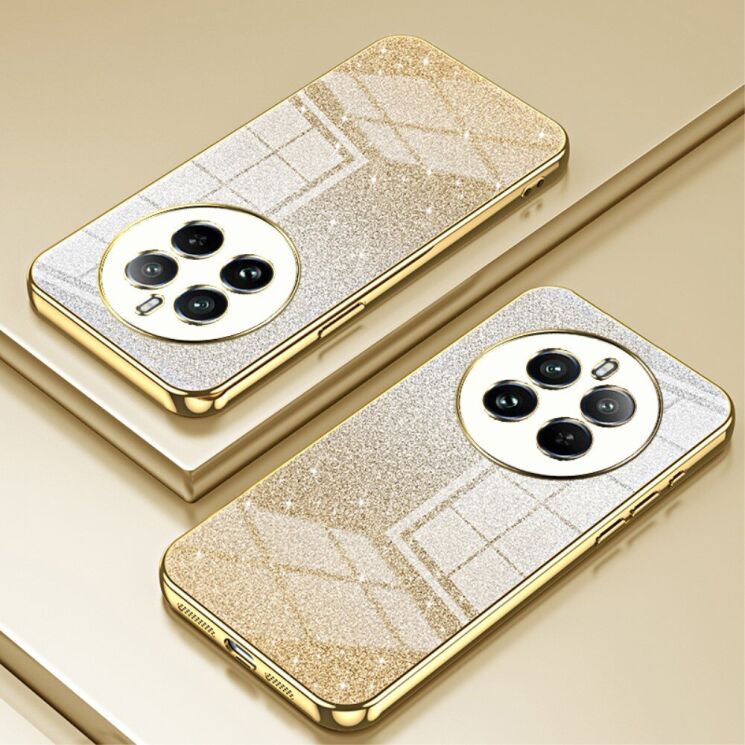 Защитный чехол Deexe Sparkles Cover для Realme 12 Pro - Gold: фото 2 из 7