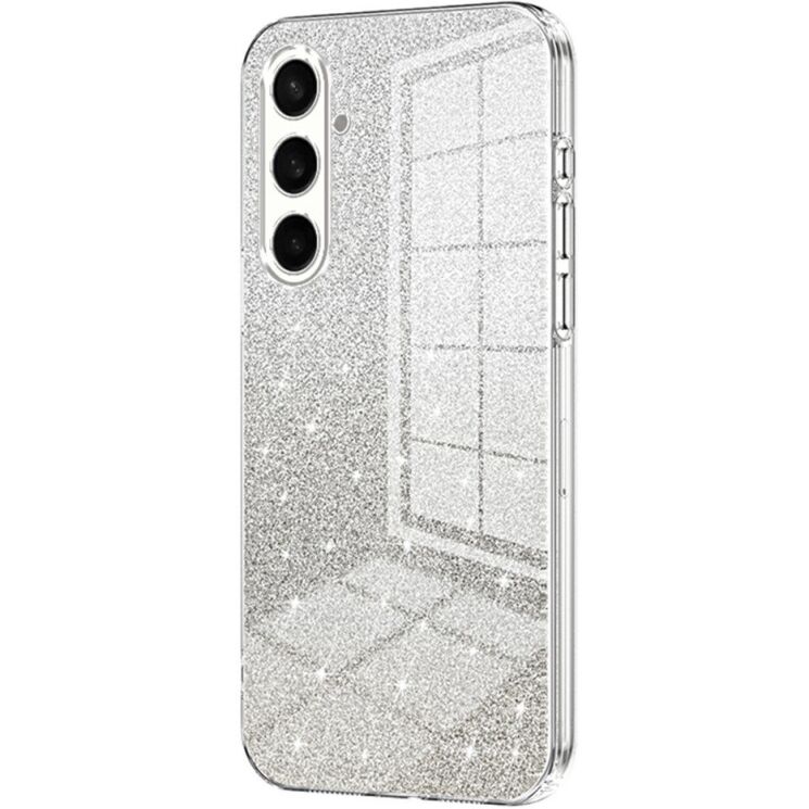 Захисний чохол Deexe Sparkles Cover для Samsung Galaxy A57 (A576) - Transparent: фото 1 з 7