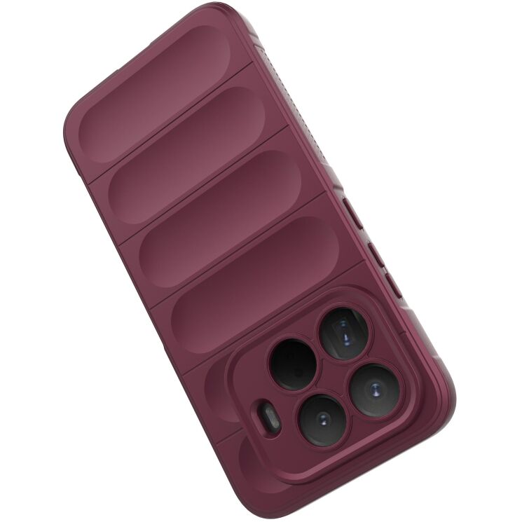 Силіконовий (TPU) чохол Deexe Terra Case для Xiaomi 15T Pro - Wine Red: фото 4 з 9