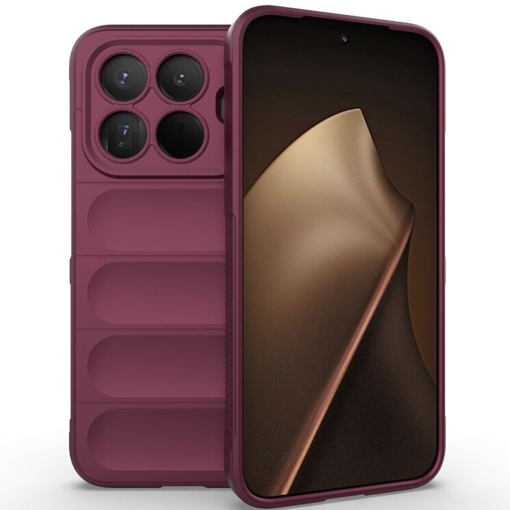 Силіконовий (TPU) чохол Deexe Terra Case для Xiaomi 15T Pro - Wine Red: фото 1 з 9