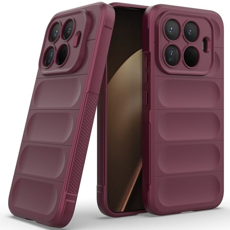 Силіконовий (TPU) чохол Deexe Terra Case для Xiaomi 15T Pro - Wine Red: фото 2 з 9