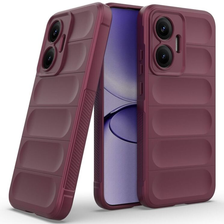 Защитный чехол Deexe Terra Case для Xiaomi Poco F7 - Wine Red: фото 2 из 9