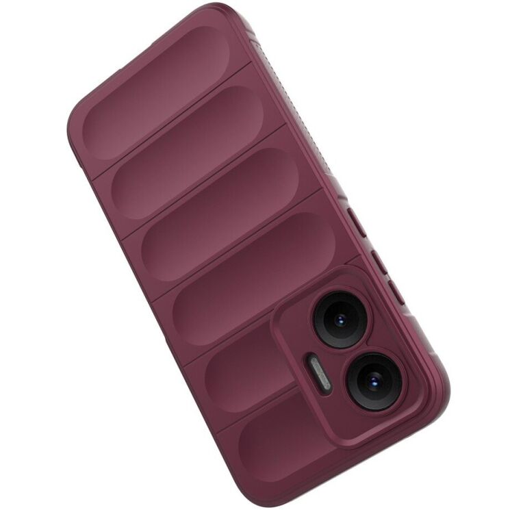 Защитный чехол Deexe Terra Case для Xiaomi Poco F7 - Wine Red: фото 3 из 9