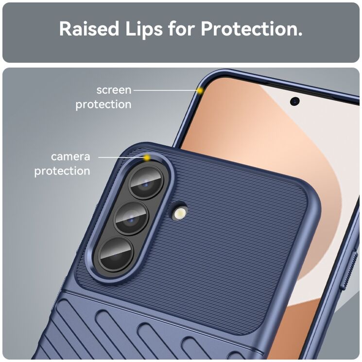 Защитный чехол Deexe Thunder Series для Samsung Galaxy A57 (A576) - Black: фото 6 из 8