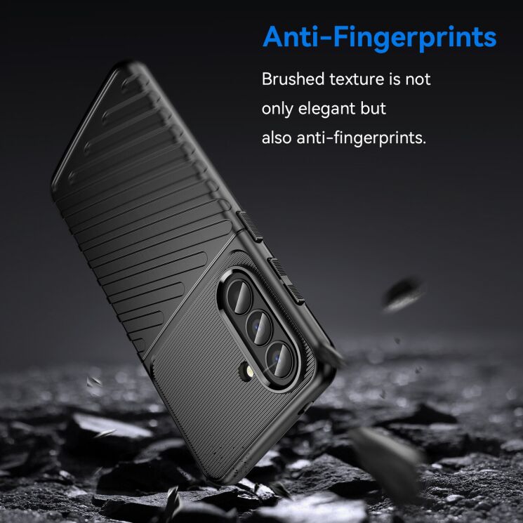 Защитный чехол Deexe Thunder Series для Samsung Galaxy A57 (A576) - Black: фото 3 из 8