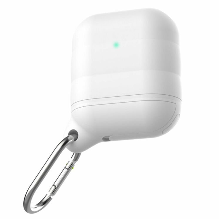 Защитный чехол Deexe Waterproof Shell для Apple AirPods 1 / 2 - White: фото 1 из 8
