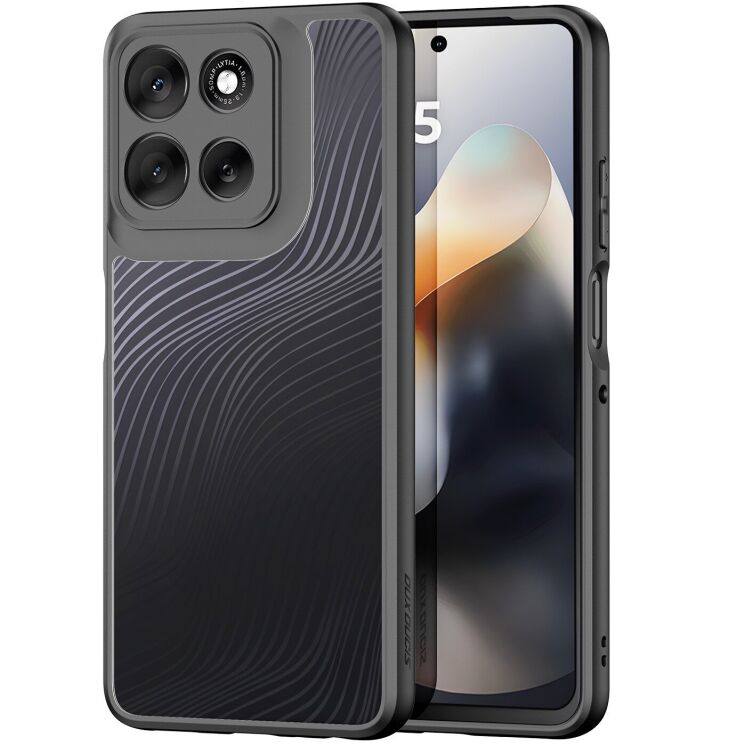 Захисний чохол DUX DUCIS Aimo Series для Motorola Moto G56 - Black: фото 1 з 9