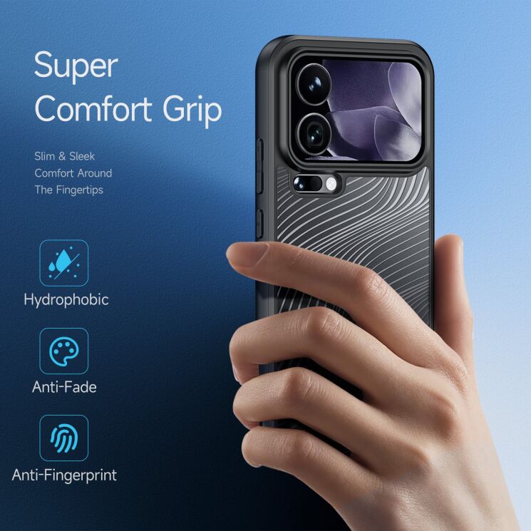 Защитный чехол (PC+TPU) DUX DUCIS Aimo Series для Xiaomi 17 Pro - Black (390700B) Защитный чехол (PC+TPU) DUX DUCIS Aimo Series для Xiaomi 17 Pro - Black: фото 4 из 9