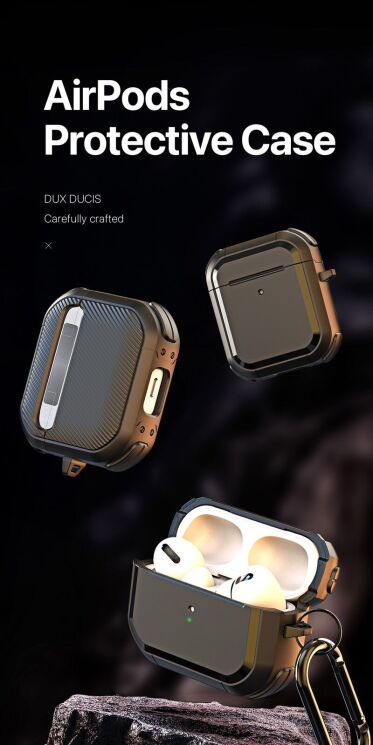 Защитный чехол DUX DUCIS PECA Series для Apple AirPods 1 / 2 - Red: фото 3 из 18