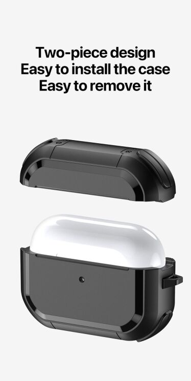 Защитный чехол DUX DUCIS PECA Series для Apple AirPods 1 / 2 - Red: фото 11 из 18