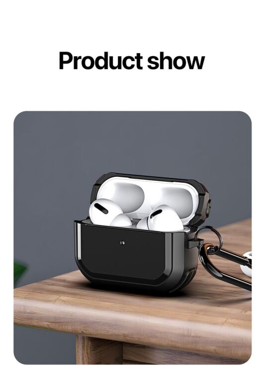 Защитный чехол DUX DUCIS PECA Series для Apple AirPods 1 / 2 - Red: фото 14 из 18