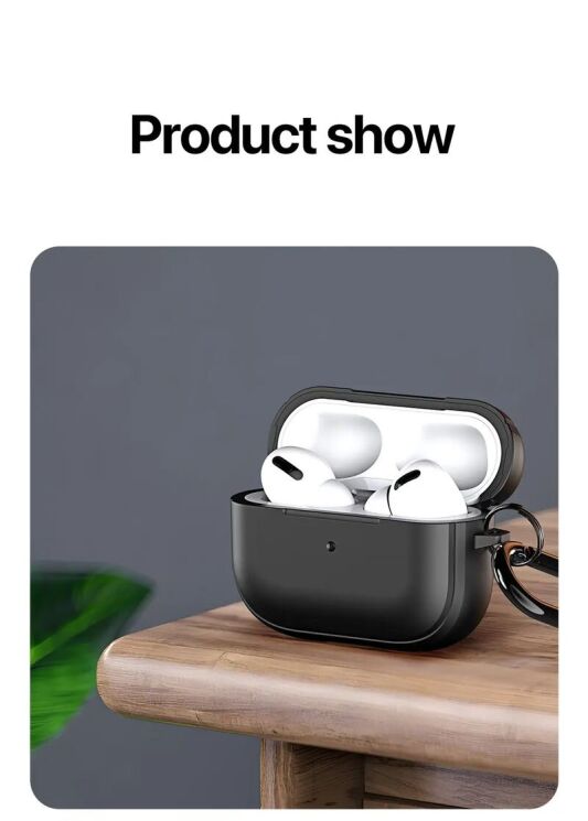 Защитный чехол DUX DUCIS PECC Series для Apple AirPods Pro 2 - Black: фото 14 из 18