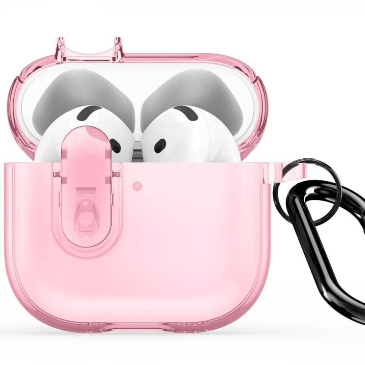 Защитный чехол DUX DUCIS PECL Series для Apple AirPods 4 - Pink: фото 2 из 10