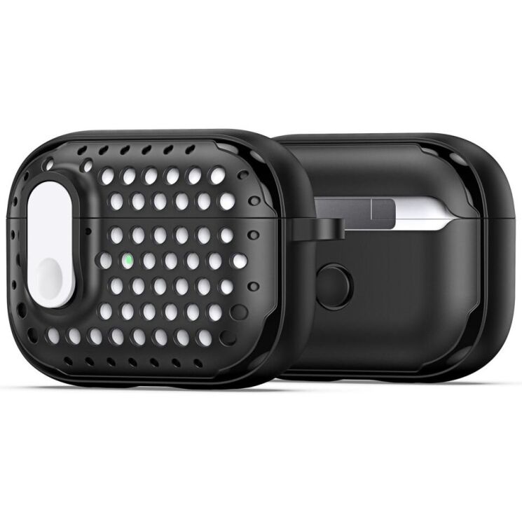 Захисний чохол DUX DUCIS PECM Series для Apple AirPods Pro 2 - Black / White: фото 2 з 19