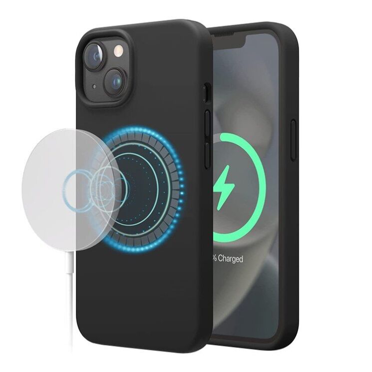 Защитный чехол Elago Silicone Case MagSafe для Apple iPhone 14 Plus - Black: фото 2 из 7
