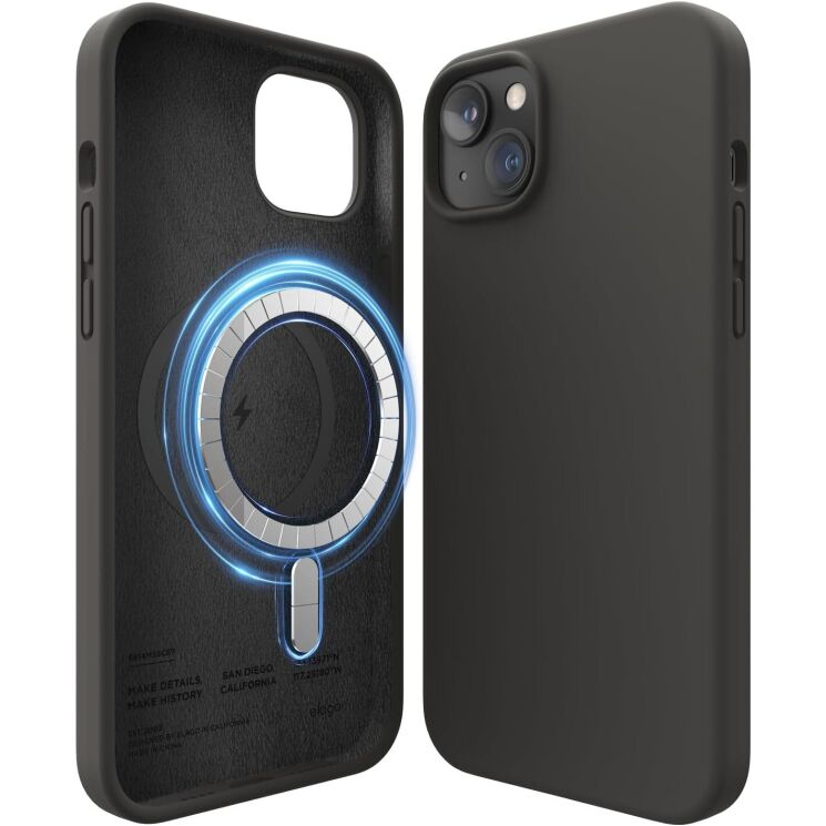 Защитный чехол Elago Silicone Case MagSafe для Apple iPhone 14 Plus - Black: фото 1 из 7