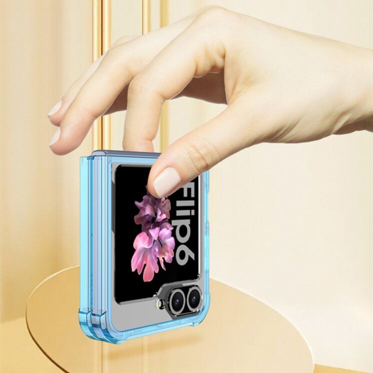 Защитный чехол GKK AirBag для Samsung Galaxy Flip 6 - Transparent Purple: фото 3 из 7