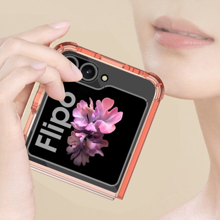 Защитный чехол GKK AirBag для Samsung Galaxy Flip 6 - Transparent Purple: фото 4 из 7