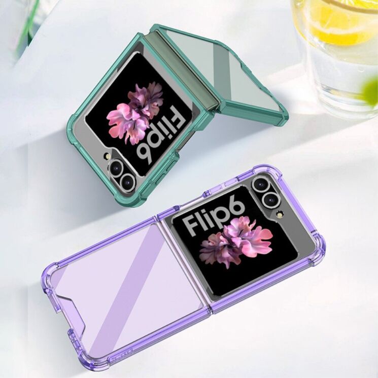 Защитный чехол GKK AirBag для Samsung Galaxy Flip 6 - Transparent Purple: фото 6 из 7
