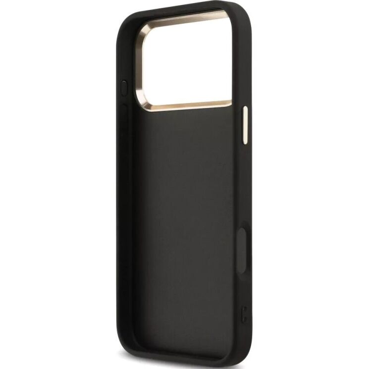 Захисний чохол Guess 4G Big 4G Classic Logo для iPhone 18 Pro / 17 Pro (GUHCP18L4GMGCGR) - Black / Gold: фото 6 з 7