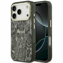 Защитный чехол Guess Python Pattern MagSafe для iPhone 17 Pro (GUHMP17LHIMPYGK) - Black: фото 1 из 7