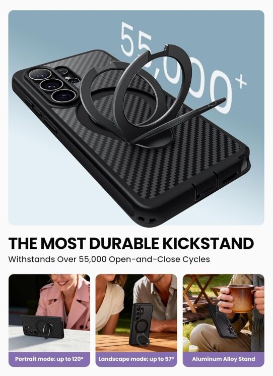 Защитный чехол i-Blason Cosmo Aramid MagSafe by Supcase для Samsung Galaxy S26 Ultra (S948) 843439160958 - Aramid: фото 7 из 10