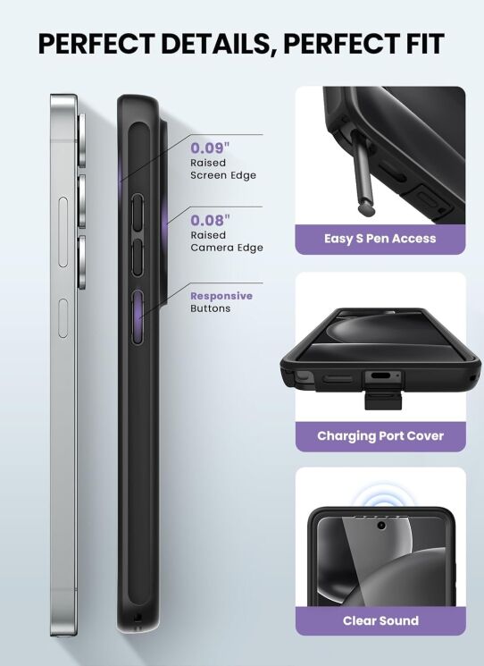 Защитный чехол i-Blason Cosmo Aramid MagSafe by Supcase для Samsung Galaxy S26 Ultra (S948) 843439160958 - Aramid: фото 9 из 10