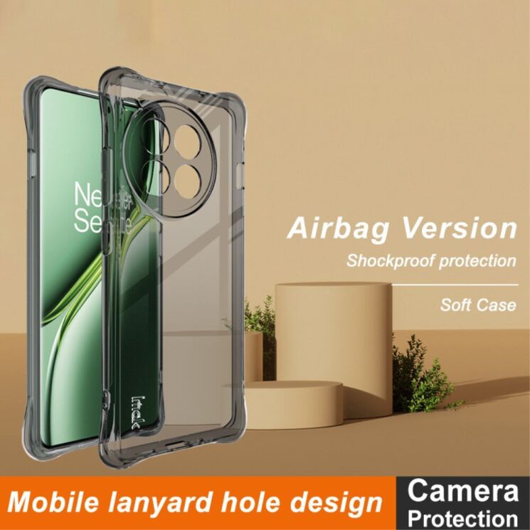 Защитный чехол IMAK Airbag MAX Case для OnePlus Ace 3 Pro - Black: фото 4 из 13