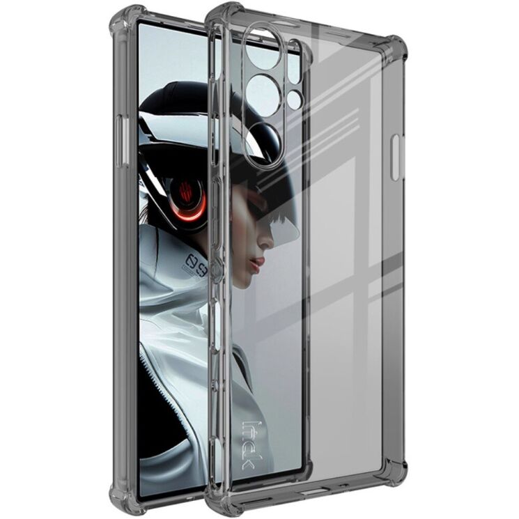 Защитный чехол IMAK Airbag MAX Case для ZTE Nubia Red Magic 9 Pro - Transparent Black: фото 1 из 10