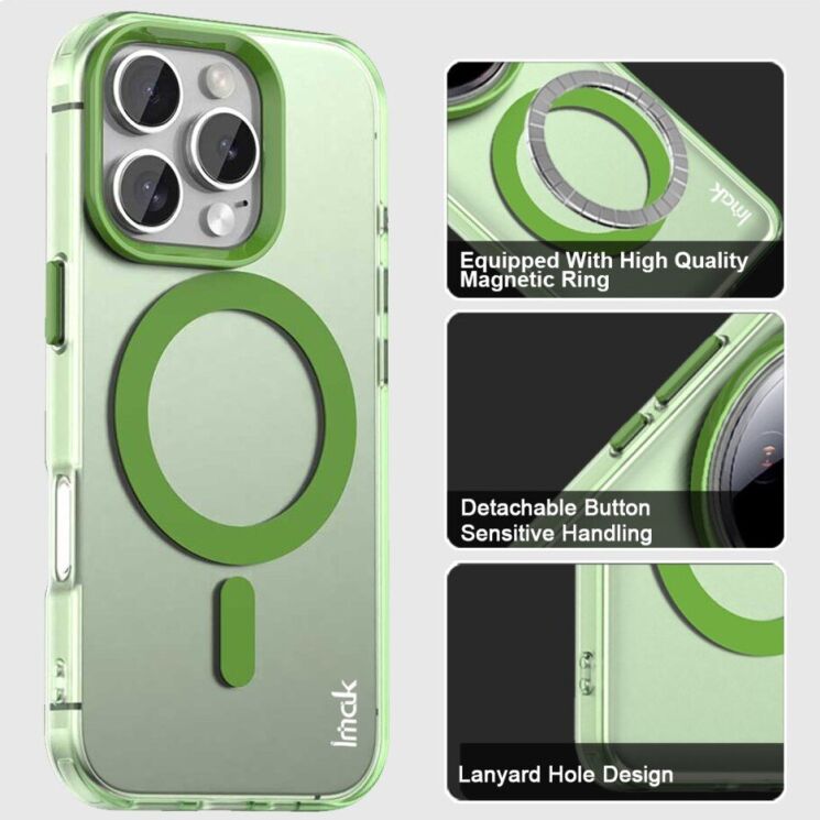Защитный чехол IMAK Candy Series Magnetic для Apple iPhone 16 Pro Max - Orange: фото 5 из 9