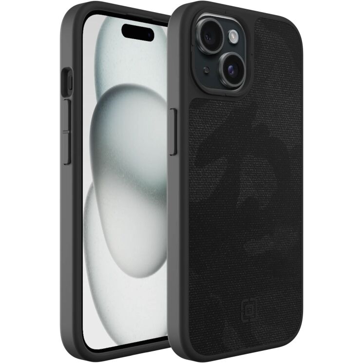 Защитный чехол Incipio Cru. MagSafe для Apple iPhone 15 - Black Camo: фото 1 из 3