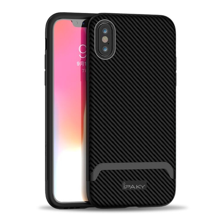 Захисний чохол IPAKY Hybrid для iPhone XS - All Black: фото 1 з 12