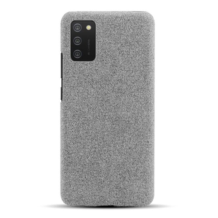 Защитный чехол KSQ Cloth Style для Samsung Galaxy A02s (A025) - Light Grey: фото 3 из 6