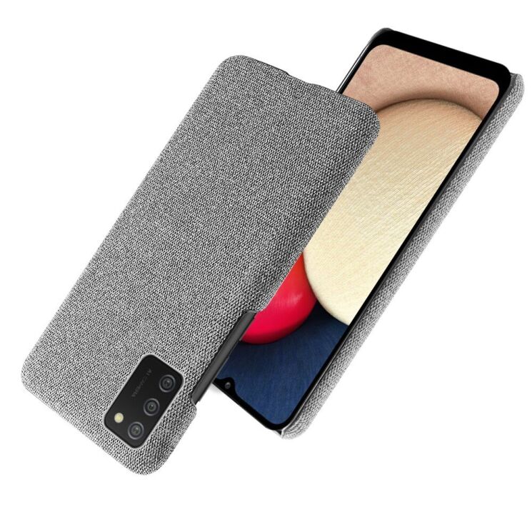 Защитный чехол KSQ Cloth Style для Samsung Galaxy A02s (A025) - Light Grey: фото 2 из 6