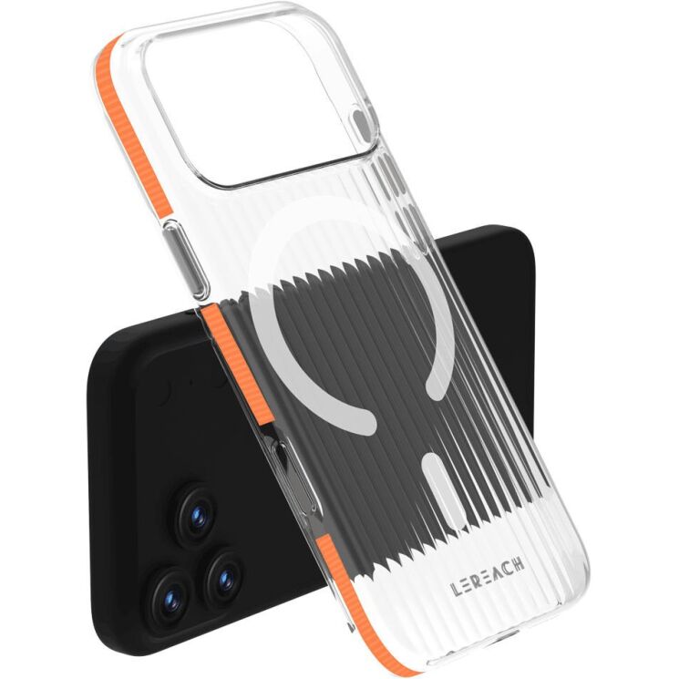Захисний чохол LEREACH TOC Magnetic для iPhone 17 Pro - Orange: фото 1 з 9
