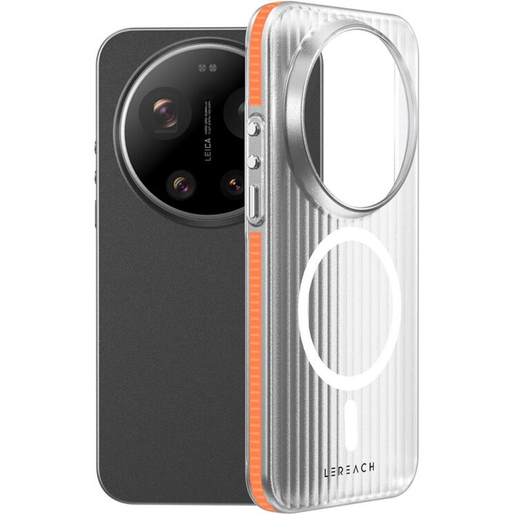 Защитный чехол LEREACH TOC Magnetic для Xiaomi 17 Ultra - Orange: фото 1 из 10
