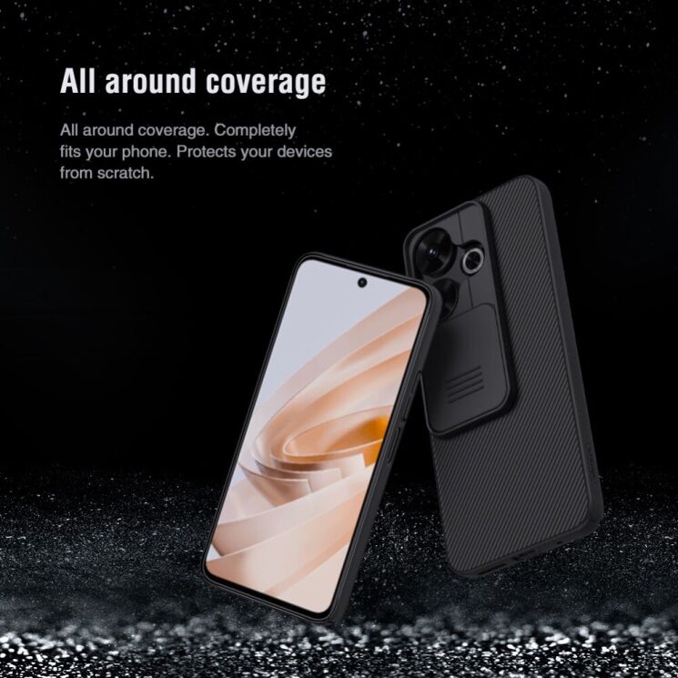 Захисний чохол NILLKIN CamShield Case для Xiaomi Redmi 13 - Black: фото 13 з 19