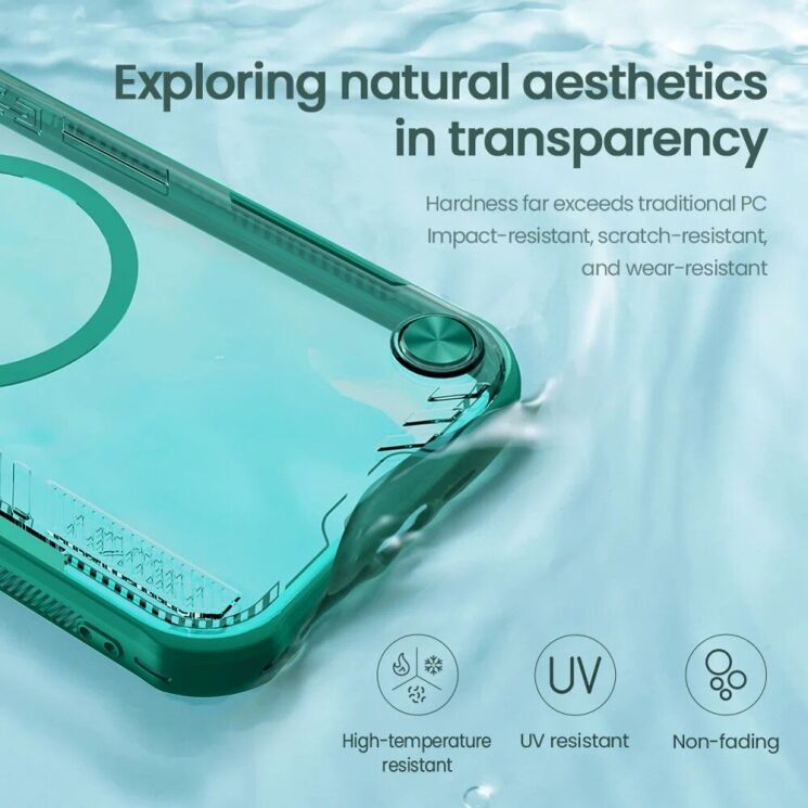 Защитный чехол NILLKIN Iceblade Prop Magnetic для Apple iPhone 16e - Green: фото 10 из 18