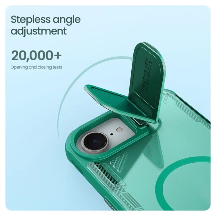 Защитный чехол NILLKIN Iceblade Prop Magnetic для Apple iPhone 16e - Green: фото 13 из 18