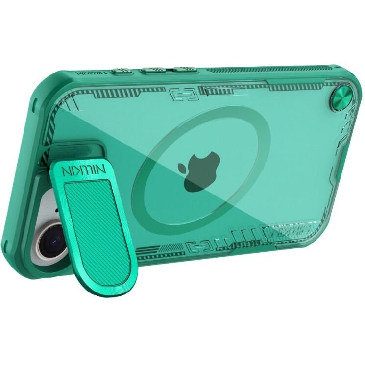 Защитный чехол NILLKIN Iceblade Prop Magnetic для Apple iPhone 16e - Green: фото 4 из 18