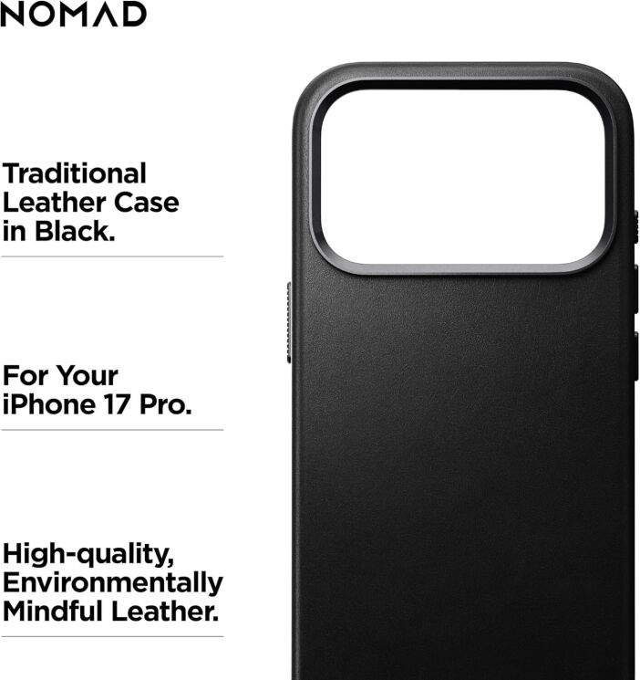 Защитный чехол Nomad Traditional Leather Case для iPhone 17 Pro (NM011932858) - English Tan: фото 12 из 12