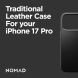 Защитный чехол Nomad Traditional Leather Case для iPhone 17 Pro (NM011932858) - English Tan (422711LZ). Фото 11 из 12